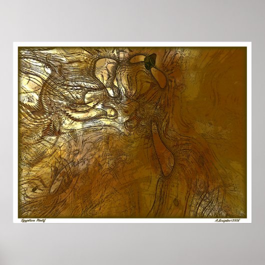 エジプトのモチーフ ポスター (正面)