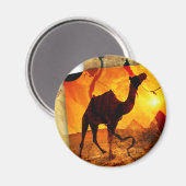 エジプトのラクダ マグネット (正面/裏面)