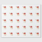 エジプトのラクダ ラッピングペーパー (フラット)