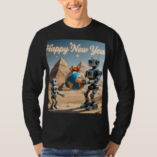 エジプトのロボット新年 Tシャツ