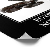 エジプトのロープ – コブラのヘビの危険 ポスター (角)