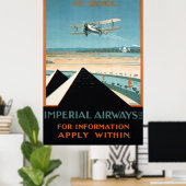 エジプトのヴィンテージ旅行のポスター復元 ポスター (ホームオフィス)