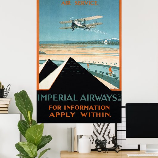 エジプトのヴィンテージ旅行のポスター復元 ポスター (ホームオフィス)