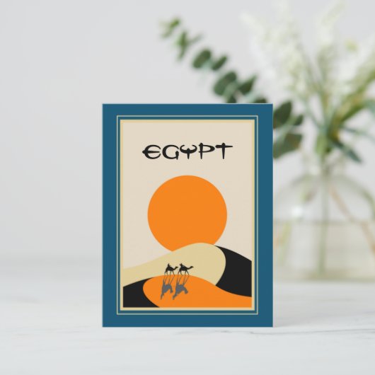 エジプトのヴィンテージ旅行 ポストカード (スタンド正面)