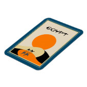 エジプトのヴィンテージ旅行 マグネット (左側)