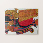 エジプトのヴィンテージ航空が古代文化観光 ジグソーパズル (横)