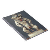 エジプトの世帯の神Besを描写するコールのポット ノートブック (右側)