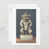 エジプトの世帯の神Besを描写するコールのポット ポストカード (正面/裏面)