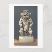 エジプトの世帯の神Besを描写するコールのポット ポストカード (正面)