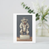 エジプトの世帯の神Besを描写するコールのポット ポストカード (スタンド正面)