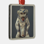 エジプトの世帯の神Besを描写するコールのポット メタルオーナメント (右)