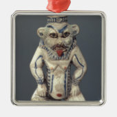 エジプトの世帯の神Besを描写するコールのポット メタルオーナメント (正面)