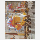 エジプトの儀式 フリースブランケット (正面)