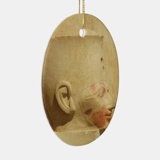 エジプトの写真のHatshepsutのメスのファラオ セラミックオーナメント (右)