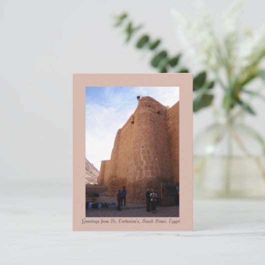 エジプトの南シナイにある聖キャサリン修道院 ポストカード (スタンド正面)