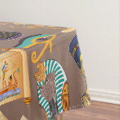 エジプトの古代の象形文字のパターン記号 テーブルクロス (インサイチュ)