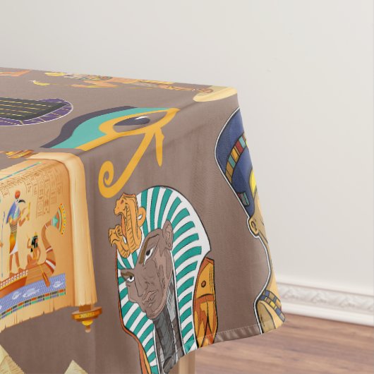 エジプトの古代の象形文字のパターン記号 テーブルクロス (インサイチュ)