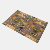 エジプトの古代の象形文字のパターン記号 ドアマット (アングル)