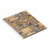 エジプトの古代の象形文字のパターン記号 ノートパッド (アングル)