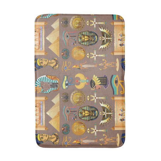 エジプトの古代の象形文字のパターン記号 バスマット (正面縦)