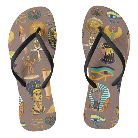 エジプトの古代の象形文字のパターン記号 ビーチサンダル (ソール)