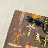 エジプトの古代の象形文字のパターン記号 ビーチタオル (インサイチュ)