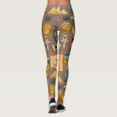 エジプトの古代の象形文字のパターン記号 レギンス (裏面)