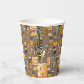 エジプトの古代の象形文字のパターン記号 紙コップ (右)