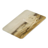 エジプトの古代アポロポリスのエドフの寺院 マグネット (左側)