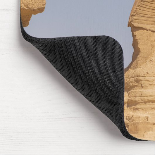 エジプトの古代素晴らしスフィンクスの美しい眺め マウスパッド (コーナー)