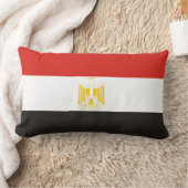 エジプトの国旗の枕 ランバークッション (ブランケット)