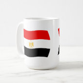 エジプトの国旗マグカップ コーヒーマグカップ (正面左)