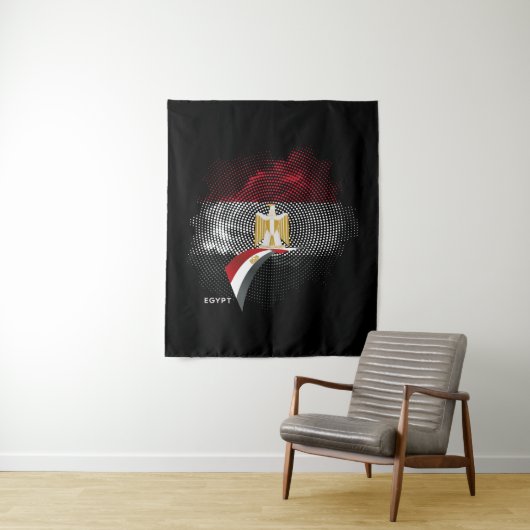 エジプトの国旗 タペストリー (インサイチュ)