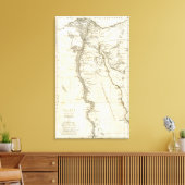 エジプトの地図 キャンバスプリント (インサイチュ (リビング))