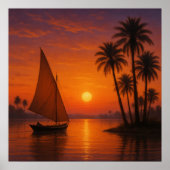 エジプトの夕日 – Nile River Viewポスター ポスター (正面)