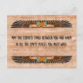 エジプトの天恵の郵便はがき(女神) ポストカード (正面)