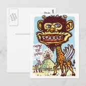 エジプトの奇妙なキリン ポストカード (正面/裏面)