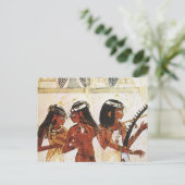 エジプトの女性のミュージシャン ポストカード (スタンド正面)