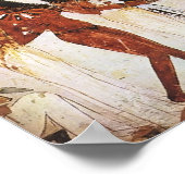 エジプトの女性ミュージシャンはがき ポスター (角)