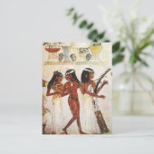 エジプトの女性ミュージシャン ポストカード (スタンド正面)