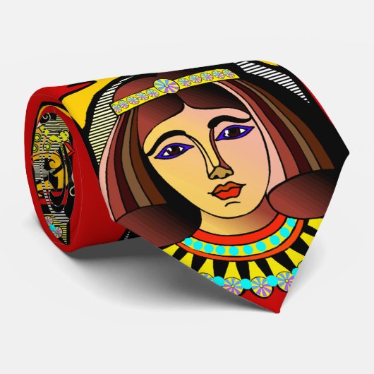エジプトの女性 ネクタイ (ロール)