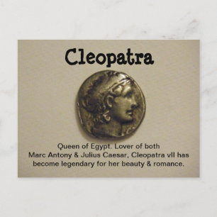 エジプトの女王クレオパトラ ポストカード