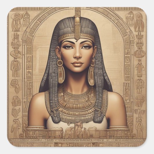 エジプトの女王 スクエアシール (正面)