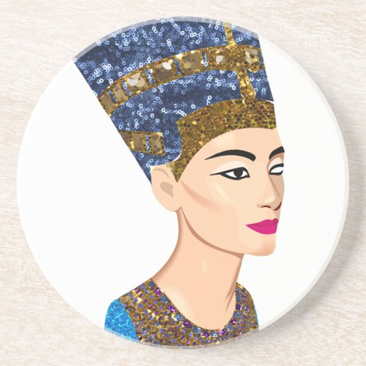 エジプトの女王nefertiti コースター (正面)