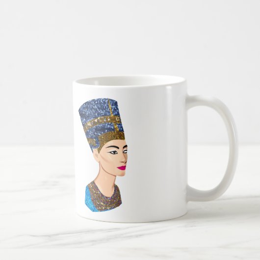 エジプトの女王nefertiti コーヒーマグカップ (右)