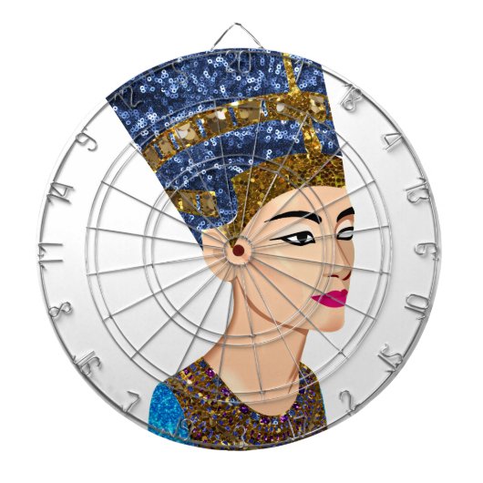 エジプトの女王nefertiti ダーツボード (正面)