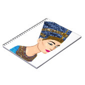 エジプトの女王nefertiti ノートブック (左側)