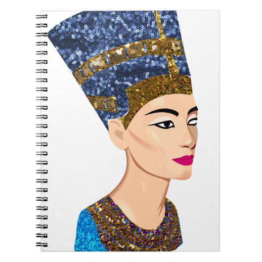 エジプトの女王nefertiti ノートブック (正面)