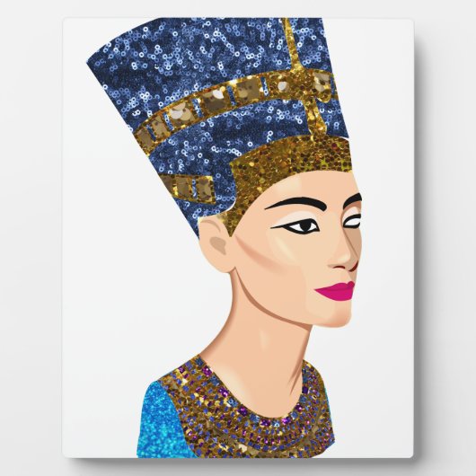 エジプトの女王nefertiti フォトプラーク (正面)