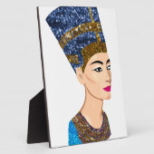 エジプトの女王nefertiti フォトプラーク (側面)
